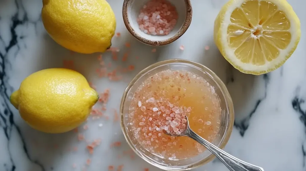Pink salt recipe with lemons